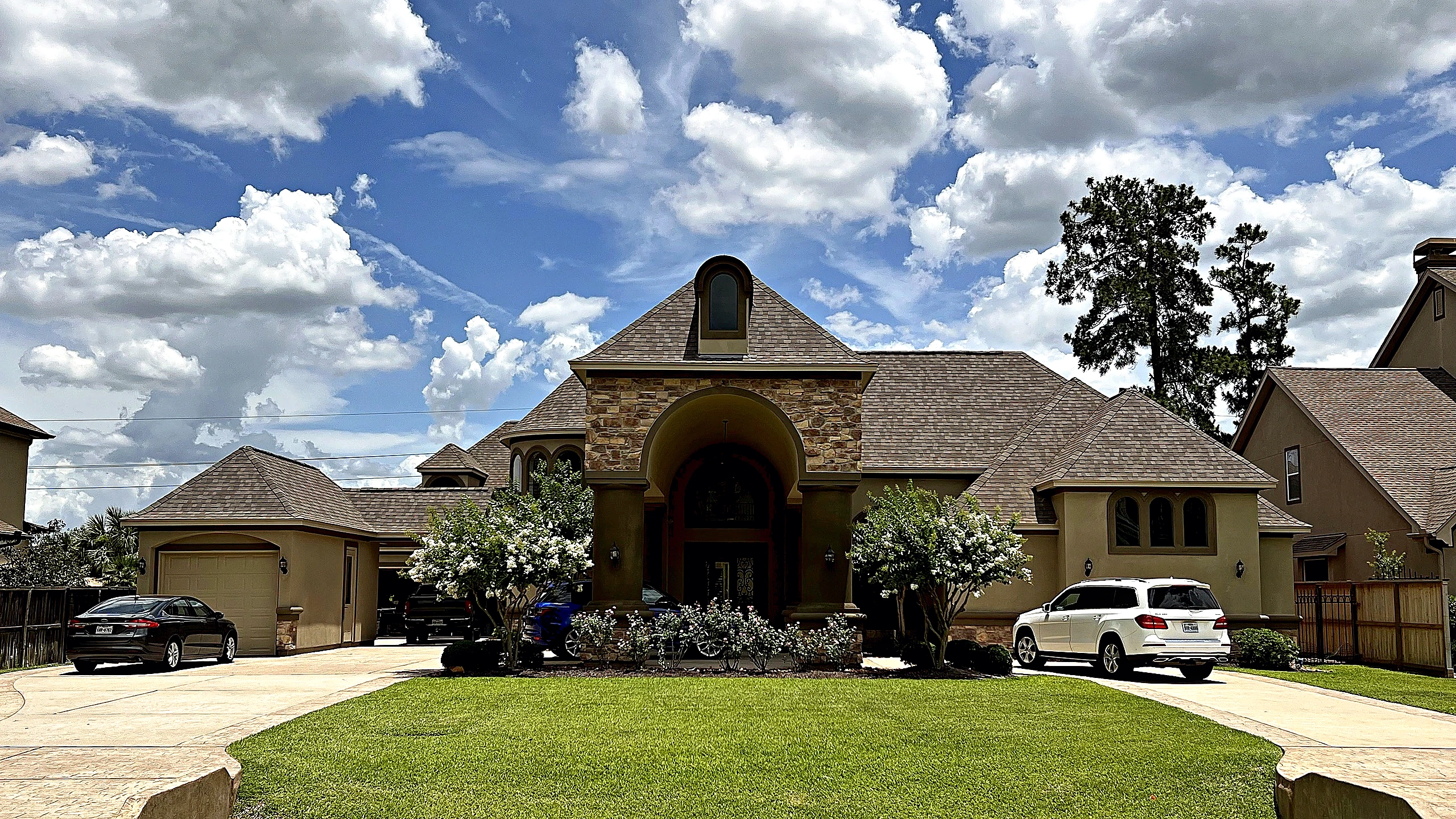 Connected kitchen and living spaces showing cohesive whole-home remodel by Bager Remodeling in Tomball
